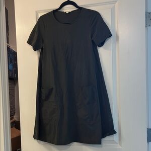 COS Dark Green Mini Dress with Pockets